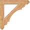Ekena Millwork Olympic Arts and Crafts Smooth Bracket w/ Offset Brace, Western Red Cedar, 7 1/2"W x 42"D x 42"H BKT0806X42X42OLY03SWR - alternate 4